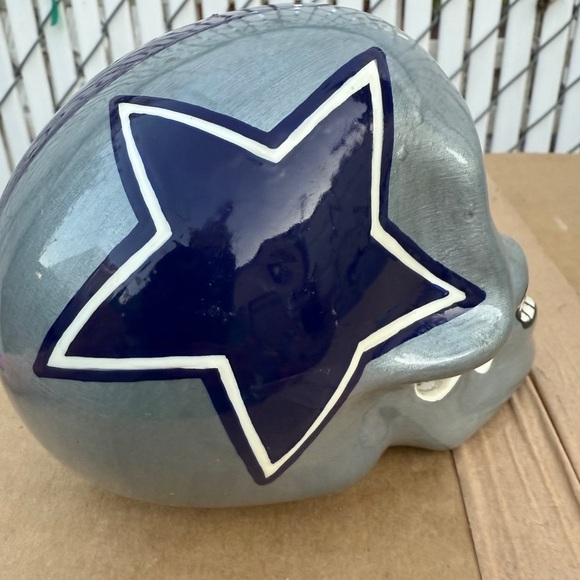 Dallas Cowboys Helmet Gray Skull Art Decor Puerto Vallarta Mexico - Picture 7 of 14